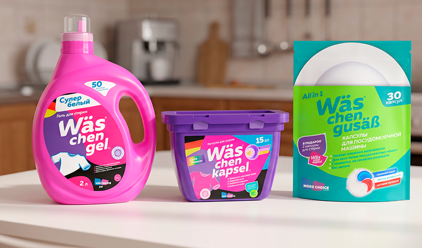 Бытовая химия Wäs: гель, капсулы и порошок