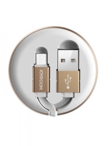 Дата-кабель USB 2.0A для Lightning 8-pin выдвижной (рулетка) JOYROOM  Flexible S-M346 0.9м