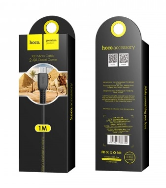 Дата-кабель USB 2.0A для micro USB Hoco X20 Flash TPE 1м