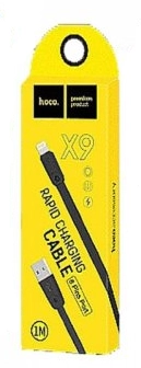 Дата-кабель USB 2.4A для Lightning 8-pin Hoco X9 TPE 1м
