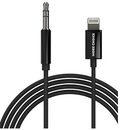 Аудиокабель UK22i AUX 3.5мм Lightning 8-pin TPE More choice 1м
