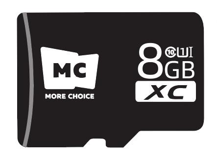 Карта памяти 8Гб Micro-SD Class10 V10 More choice МС8
