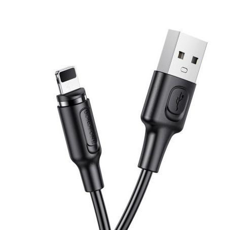 Дата-кабель USB 2.4A для Lightning 8-pin MAGNETIC Borofone BX41 ПВХ 1м