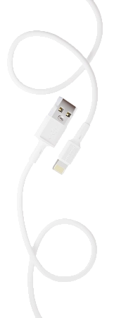 PURE Дата-кабель USB 2.0A для Lightning 8-pin More choice K19i TPE 1м