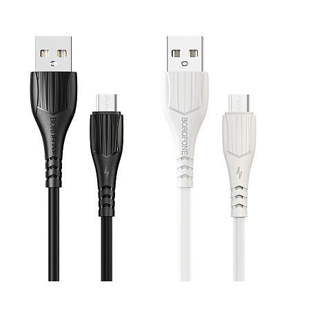 Дата-кабель USB 2.4A для micro USB Borofone BX37 TPE 1м