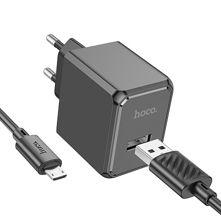 СЗУ 1USB 2.1A для micro USB Hoco CS11A 1м