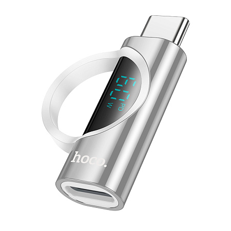 Адаптер с Type-C на Lightning PD60W с дисплеем Hoco UA32A