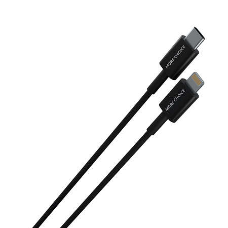 Дата-кабель Smart USB 2.4A PD30W быстрая зарядка для Lightning 8-pin Type-C More choice K71Si TPE 2м