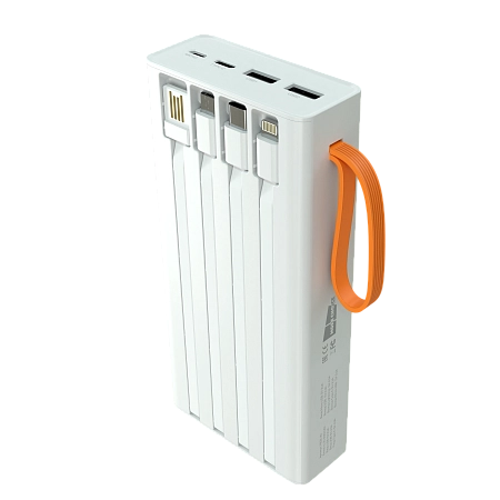 PURE Внешний аккумулятор 20000mAh 2USB 2.1A More choice PB22-20 с кабелем 