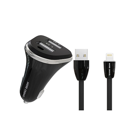 АЗУ 2USB 2.4A для Lightning 8-pin More choice AC22i