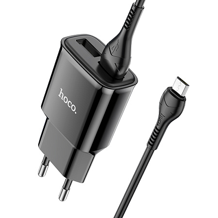 СЗУ 2USB 2.4A для micro USB Hoco C88A 1м