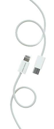 Дата-кабель USB 3.0A PD 20W для Lightning 8-pin Type-C More choice K73i нейлон 1м