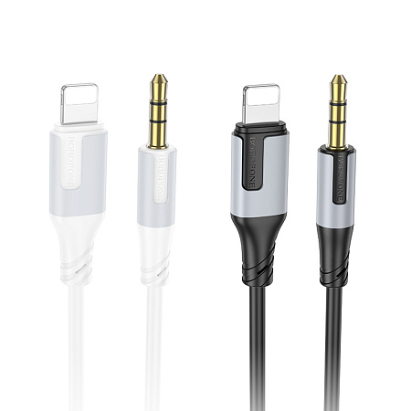Аудиокабель AUX 3.5mm Lightning 8-pin 1.0м Borofone BL19