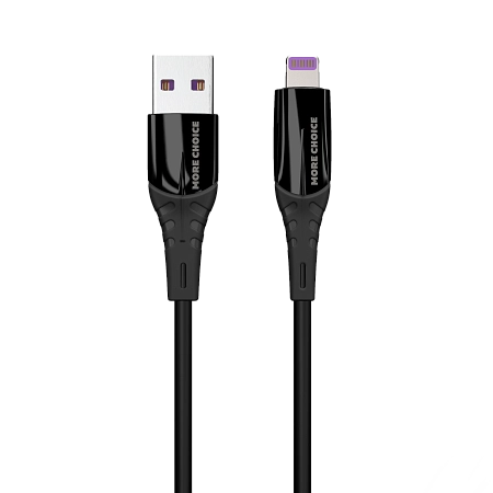 PURE Дата-кабель USB 2.4A для Lightning 8-pin More choice K35i силикон 1м