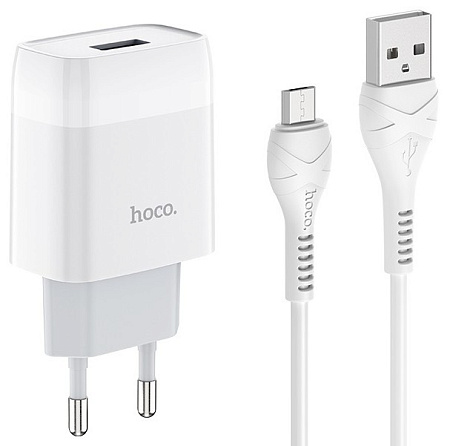 СЗУ 1USB 2.1A для micro USB Hoco C72A 1м