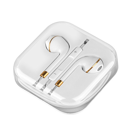 Наушники вкладыши AUX разъём с МК длина 1.2м Hoco M1 Original Apple