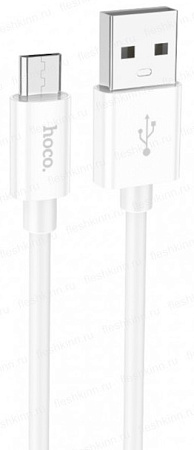 Дата-кабель USB 2.4A для micro USB Hoco X87 силикон 1м