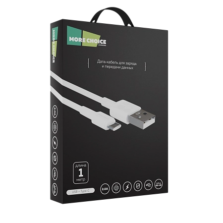 PURE Дата-кабель USB 2.0A для Type-C More choice K19a TPE 1м