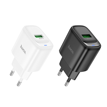 СЗУ 1USB 3.0A QC3.0 быстрая зарядка Hoco C140A