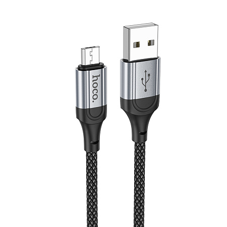 Дата-кабель USB 2.4A для micro USB Hoco X102 нейлон 1м