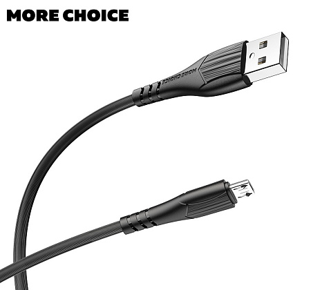 Дата-кабель USB 2.0A для micro USB More choice K22m TPE 1м