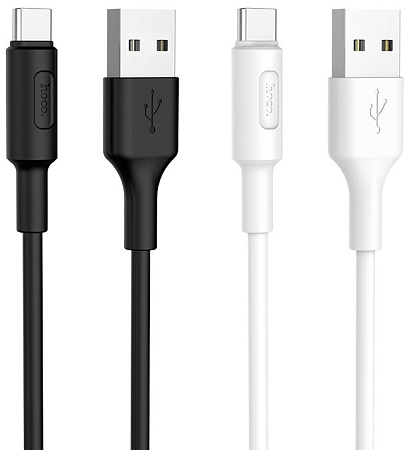 Дата-кабель USB 2.0A для Type-C Hoco X25 TPE 1м
