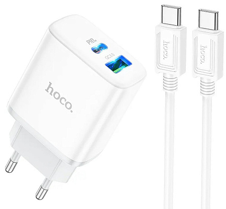 СЗУ 1USB 3.0A PD 20W+QC3.0 быстрая зарядка для Type-C Type-C Hoco C105A
