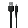 Дата-кабель USB 2.4A для Lightning 8-pin More choice K63i ПВХ 1м
