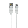 Дата-кабель USB 2.4A для Lightning 8-pin More choice K87i нейлон 1м