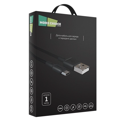 PURE Дата-кабель USB 2.0A для micro USB More choice K19m TPE 1м