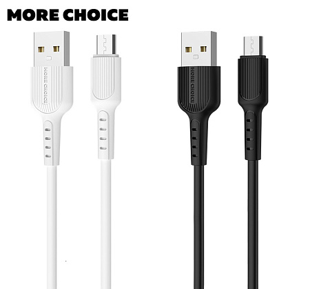 Дата-кабель USB 2.0A для micro USB More choice K26m TPE 1м