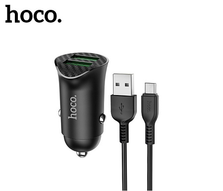 АЗУ 2USB 3.0A QC3.0 18W быстрая зарядка для micro USB Hoco Z39