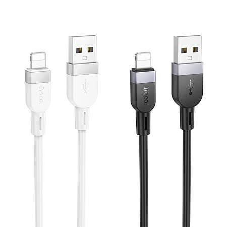 Дата-кабель USB 2.4A для Lightning 8-pin Hoco X109 силикон 1м