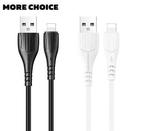 Дата-кабель USB 2.0A для Lightning 8-pin More choice K22i TPE 1м