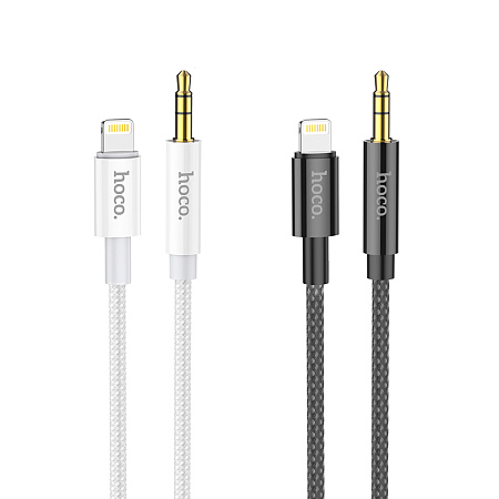 Аудиокабель AUX 3.5mm Lightning 8-pin 1.0м Hoco UPA19