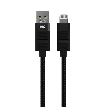 Дата-кабель USB 2.4A для Lightning 8-pin More choice K87i нейлон 1м