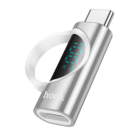 Адаптер c Type-C на Type-C PD100W с дисплеем Hoco UA32