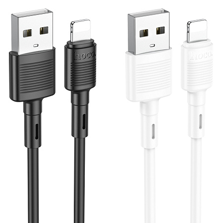 Дата-кабель USB 2.4A для Lightning 8-pin Hoco X83 ПВХ 1м