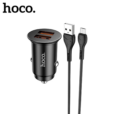 АЗУ 2USB 3.0A QC3.0 36W для micro USB Hoco NZ1