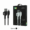 Дата-кабель USB 2.4A для micro USB More choice K81m ПВХ 2м