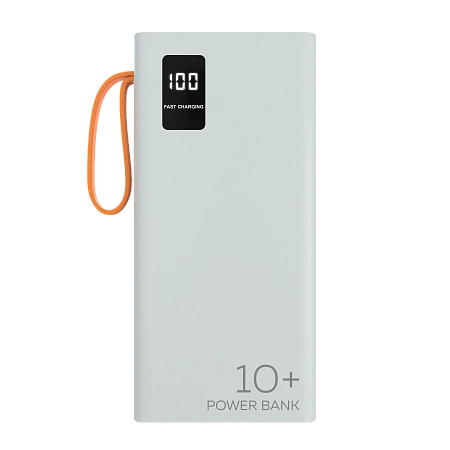 PURE Внешний аккумулятор 10000mAh 2USB 2.1A More choice PB22-10 с кабелем