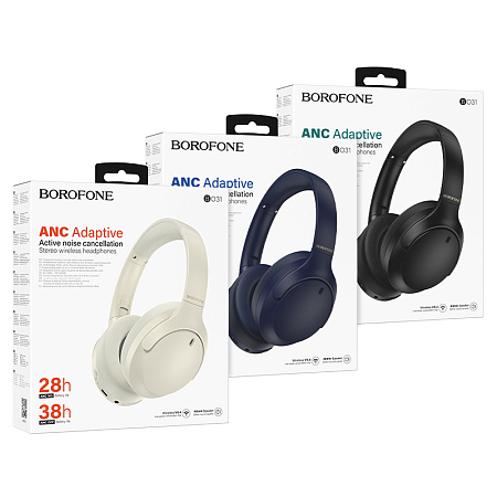 Bluetooth-наушники полноразмерные Bluetooth 5.4 400mah Borofone BO31 с шумоподавлением ANC