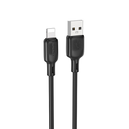 Дата-кабель USB 2.4A для Lightning 8-pin Borofone BX113 силикон 2м