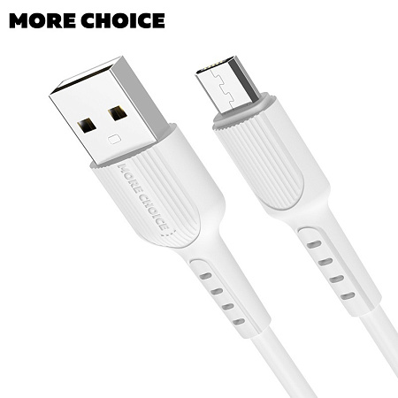 Дата-кабель USB 2.0A для micro USB More choice K26m TPE 1м