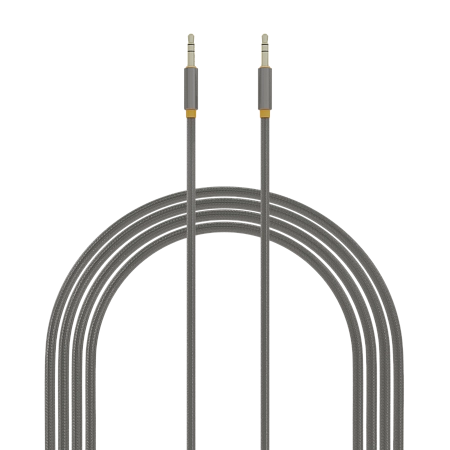 Аудиокабель AUX 3.5mm 2м More choice UK24 нейлон