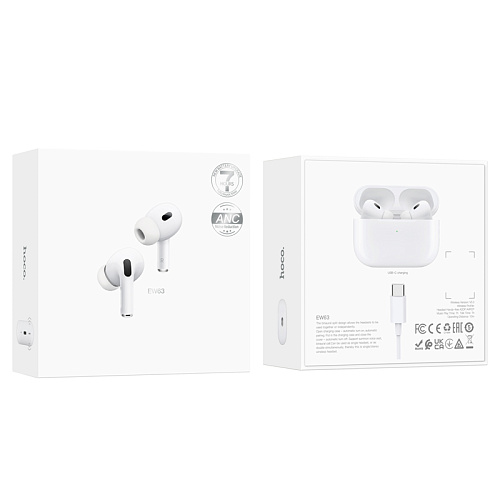 Bluetooth-наушники беспроводные вакуумные Hoco EW63 с шумоподавлением