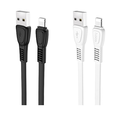 Дата-кабель USB 2.4A для Lightning 8-pin Hoco X40 Noah TPE 1м