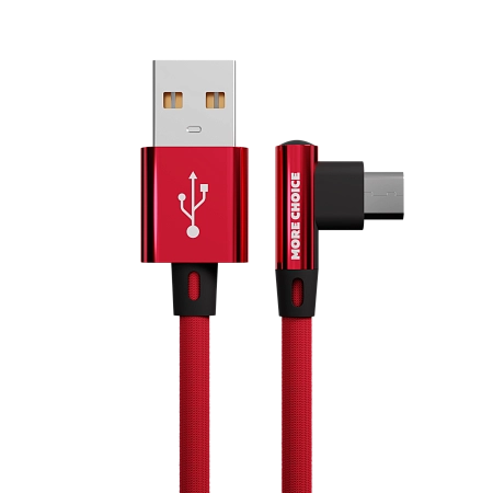 Дата-кабель USB 2.1A для micro USB More choice K27m нейлон 1м