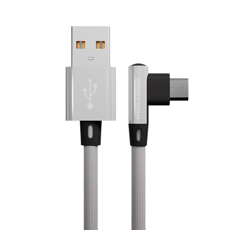 Дата-кабель USB 2.1A для micro USB More choice K27m нейлон 1м