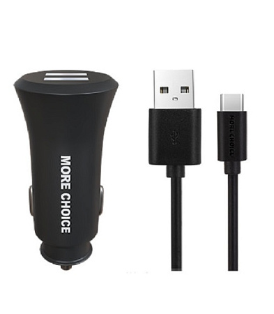 АЗУ 2USB 2.4A для Type-C More choice AC23a